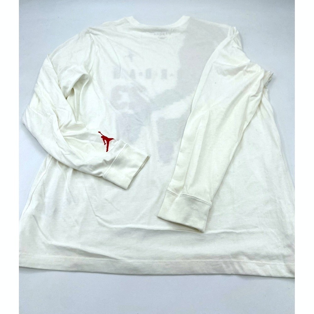 Nike Air Jordan 23 Holidays Long Sleeve Top Shirt White Mens Sz XL DC9793-010 - Picture 2 of 8